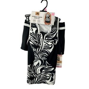 ZeroXposur Black and White Women's Tankini Set